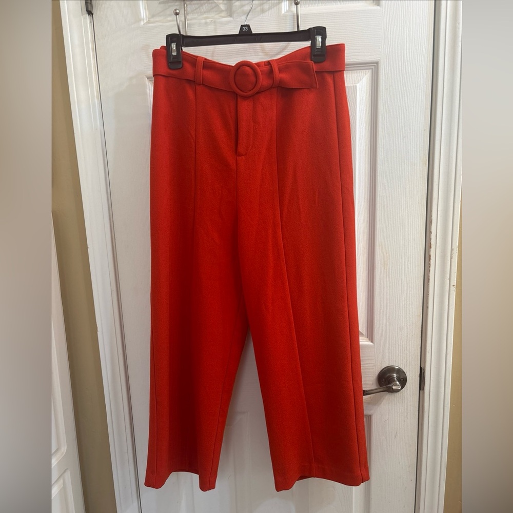 Free People Burnt Orange Ankle Pants. Beautiful Fall Color.